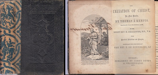 LD- THE IMITATION OF CHRIST IN FOUR BOOKS - KEMPIS - DUFFY--- 1870- C- XFS81