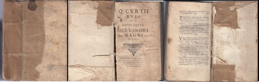 LH- CURTII RUFI DE REBUS GESTIS ALEXANDRI MAGNI SEICENTINA ----- 1677- B - XFS81