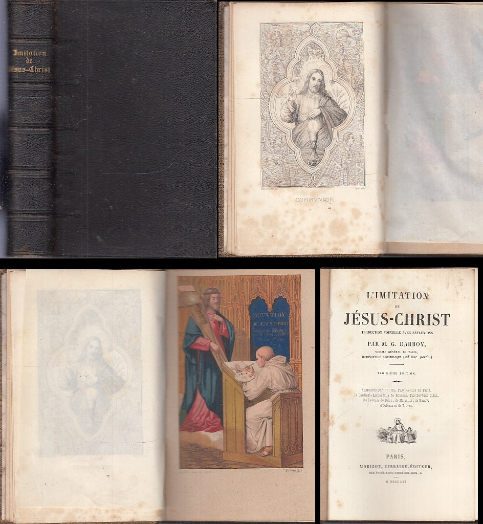 LH- L'IMITATION DE JESUS CHRIST - DARBOY - MORIZOT LIBRAIRE --- 1856 - C - XFS82