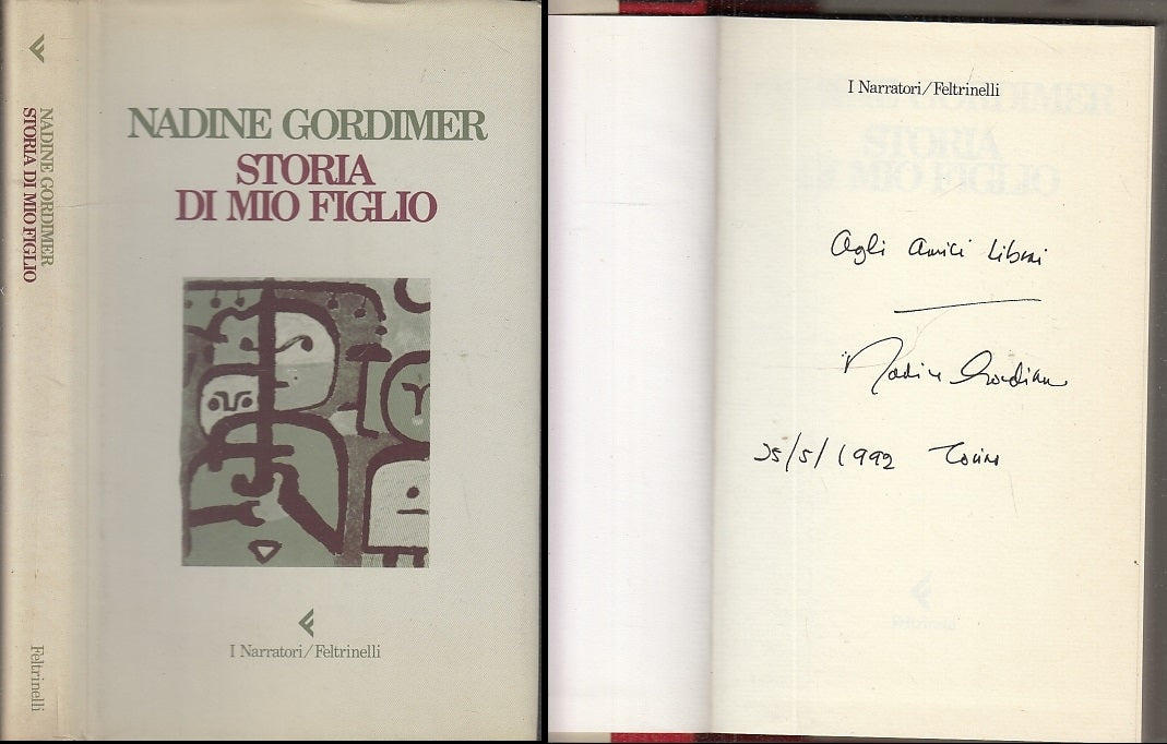 LN- STORIA DI MIO FIGLIO AUTOGRAFO - GORDIMER - FELTRINELLI --- 1992- CS- XFS47 