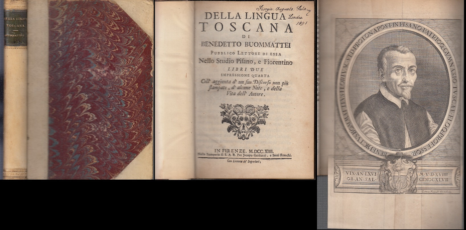 LH- DELLA LINGUA TOSCANA SETTECENTINA - BENEDETTO BUOMMATTEI ---- 1714- C- XFS82