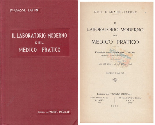 Il laboratorio moderno del medico pratico - Agasse-Lafont- MOnde Medical- ZFS231