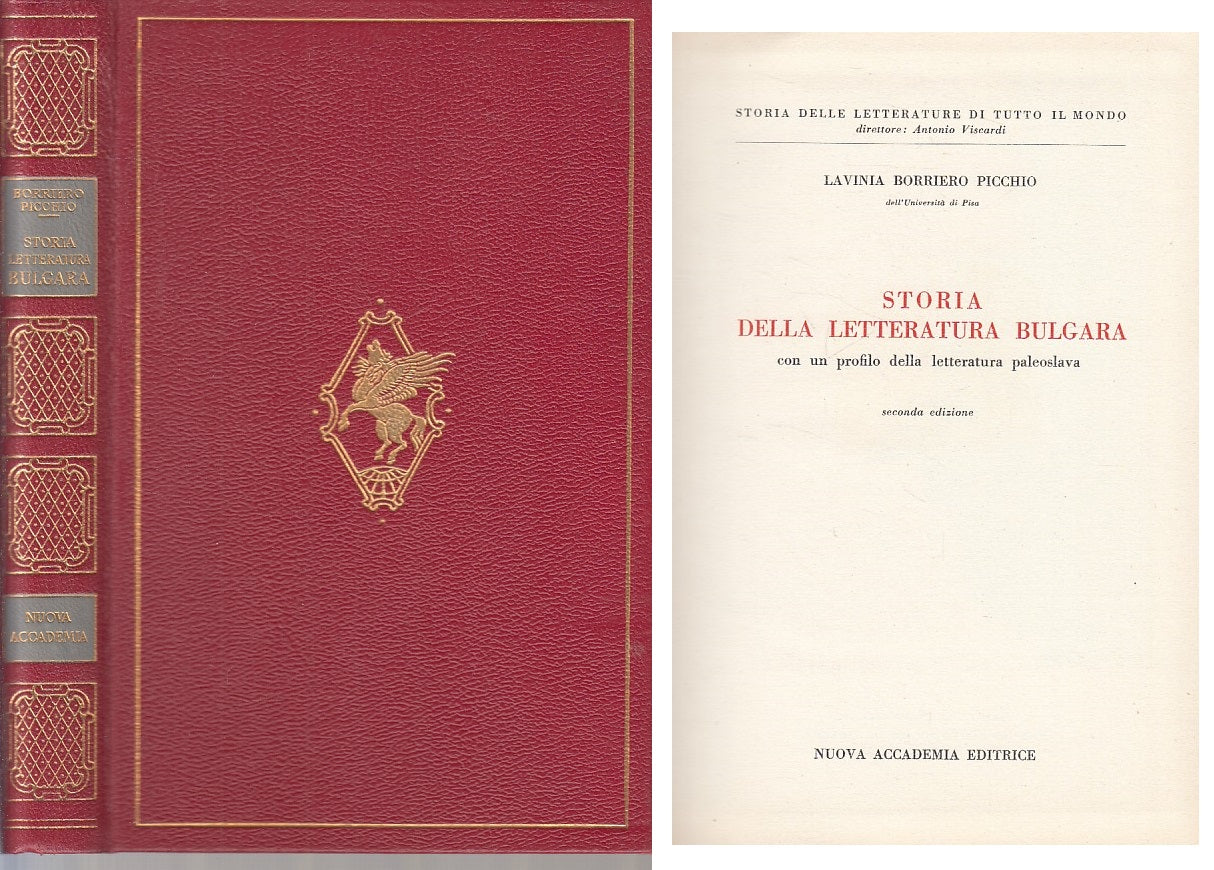 LS- STORIA LETTERATURA BULGARA - PICCHIO - NUOVA ACCADEMIA --- 1961 - C - ZFS23