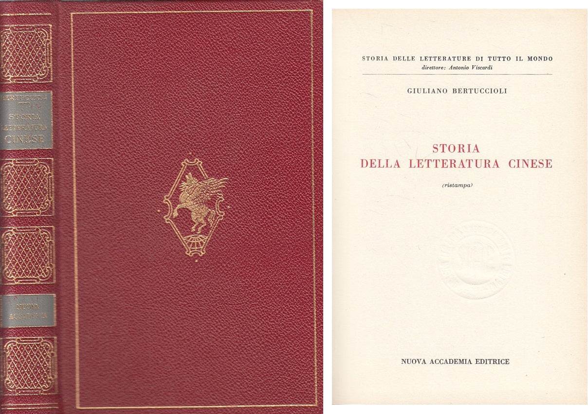 LS- STORIA LETTERATURA CINESE - BERTUCCIOLI- NUOVA ACCADEMIA--- 1965 - C - ZFS21