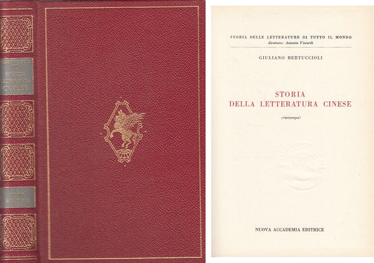 LS- STORIA LETTERATURA CINESE - BERTUCCIOLI- NUOVA ACCADEMIA--- 1965 - C - ZFS21