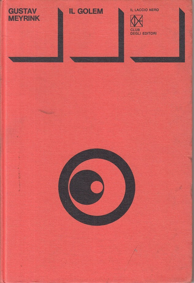 LN- IL GOLEM - GUSTAV MEYRINK - CDE - LACCIO NERO -- 1965 - C - ZFS21
