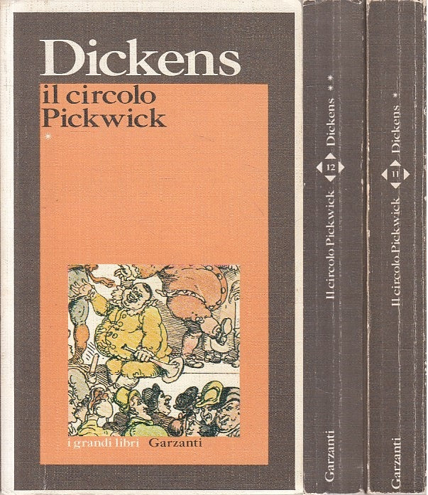 LN- IL CIRCOLO PICKWICK 2 VOLUMI - DICKENS - GARZANTI --- 1973 - B - ZFS51