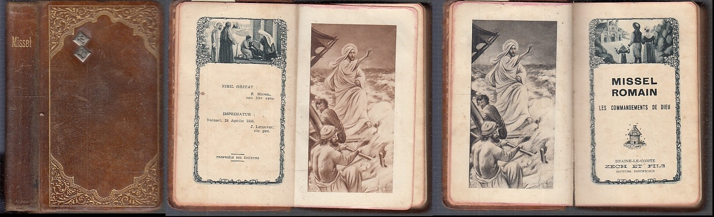 LD- MISSEL ROMAIN COMMANDEMENTS DE DIEU - OBSTAT- ZECH ET FILS--- 1936- C- XFS83
