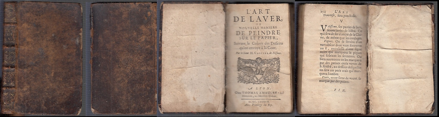 LH- L'ART DE LAVER SETTECENTINA RARO - GAUTIER- THOMAS AMAULRY--- 1687- C- XFS83