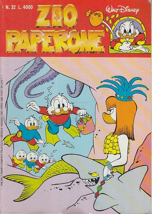 FD- ZIO PAPERONE N.32 OTTIMO -- DISNEY MONDADORI - 1992 - B - SBX