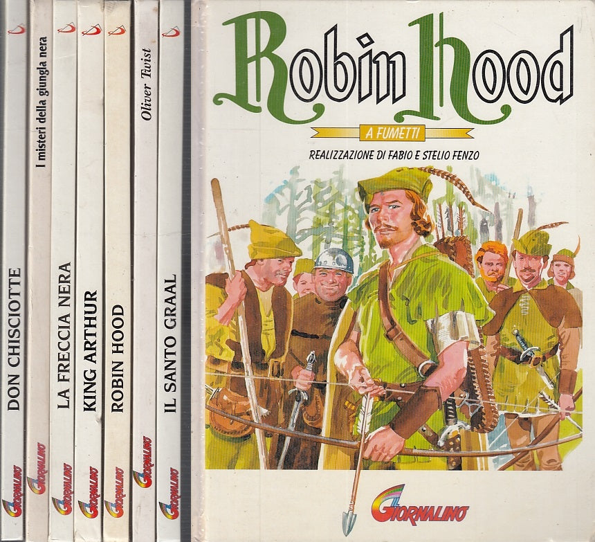 FV- CLASSICI DELLA LETTERATURA A FUMETTI 7 VOLUMI -- SAN PAOLO- 1992- C- RGZ