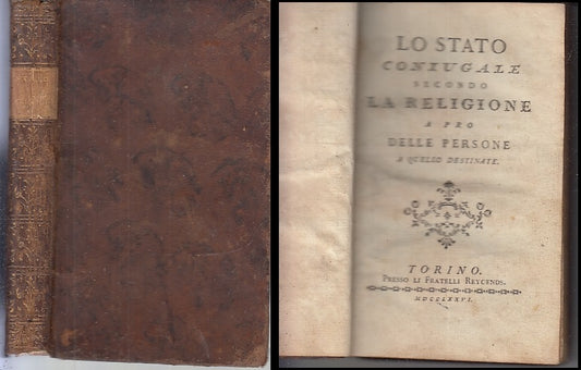 LH- LO STATO CONIUGALE SETTECENTINA -- FRATELLI REYCENDS --- 1776 - C - XFS84