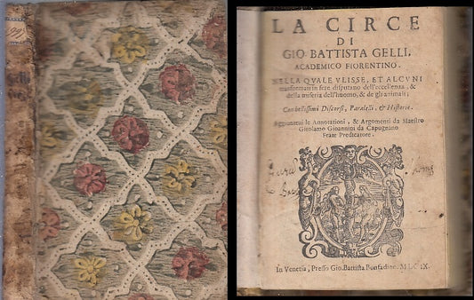 LH- LA CIRCE DI GIO BATTISTA GELLI SEICENTINA -- BONFADINI --- 1609 - B - XFS84