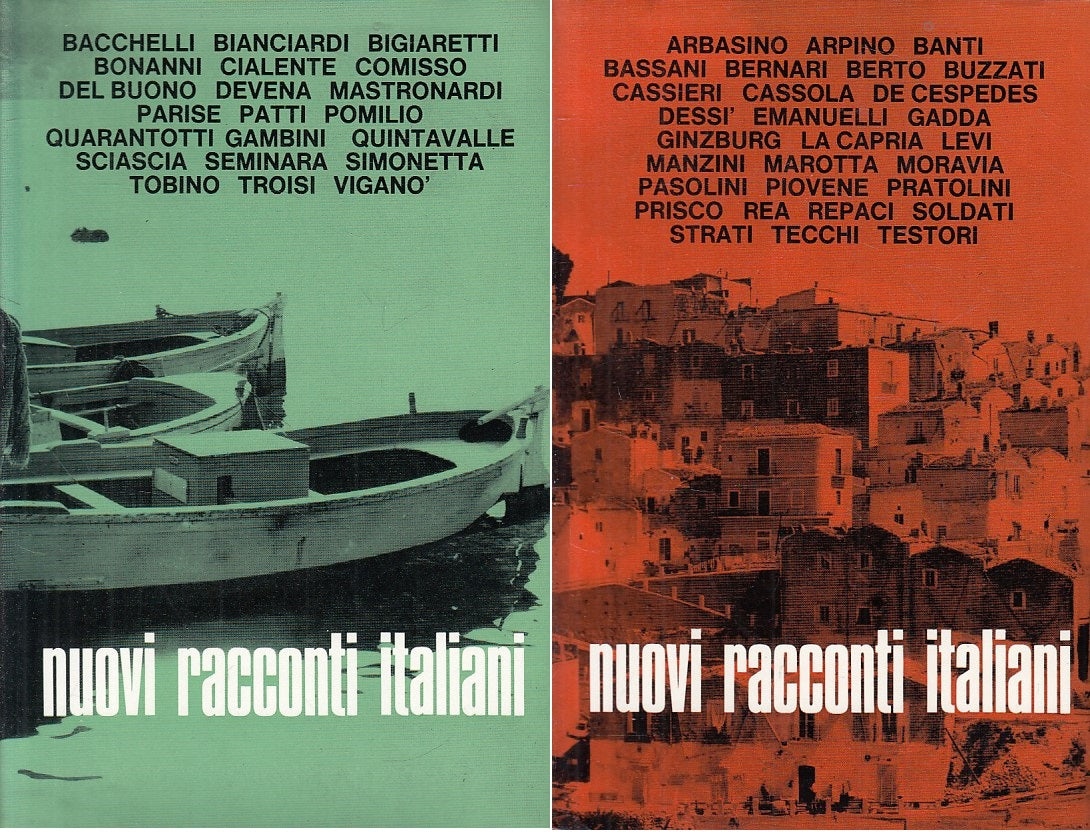 LS- NUOVI RACCONTI ITALIANI 2 VOLUMI -- NUOVA ACCADEMIA --- 1962 - CS - ZFS24