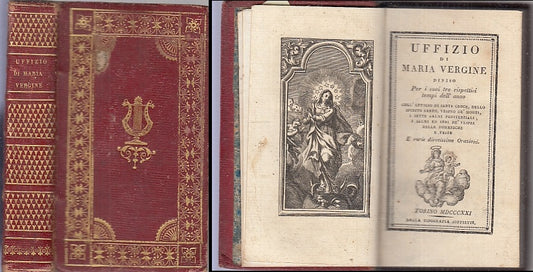 LD- UFFIZIO DI MARIA VERGINE -- TIPOGRAFIA SOFFIETTI --- 1821 - C - XFS81