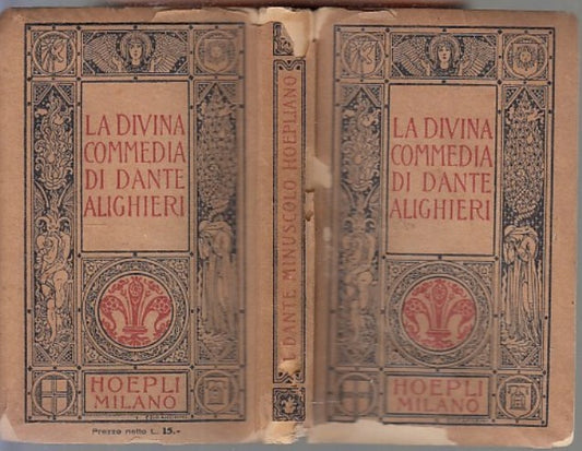 LA DIVINA COMMEDIA - DANTE ALIGHIERI FORNACIARI - HOEPLI --- 1941- B- XFS73