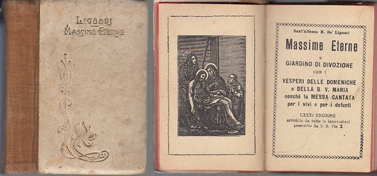 LD- MASSIME ETERNE E GIARDINO DI DIVOZIONE - DE LIGUORI ---- 1909 - C - XFS74