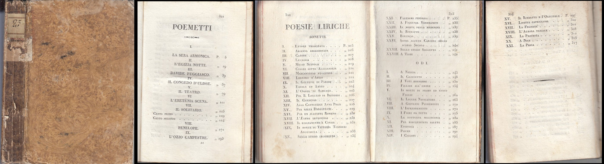 LH- OPERE POEMETTI POESIE ODI - GIAMBATTISTA DE VELO - BOLZANA--- 1812- C- XFS74