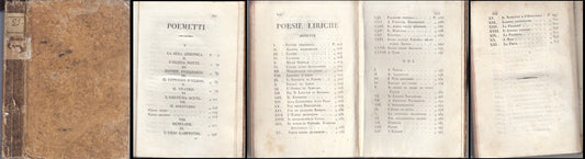 LH- OPERE POEMETTI POESIE ODI - GIAMBATTISTA DE VELO - BOLZANA--- 1812- C- XFS74