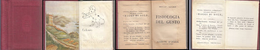 LH- FISIOLOGIA DEL GUSTO- BRILLAT SAVARIN- D'ITALIA- RAGGI SOLE-- 1820- C- XFS74