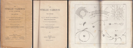 LH- LE STELLE CADENTI E LE COMETE - SCHIAPARELLI- F.LLI TREVES--- 1886- B- XFS74