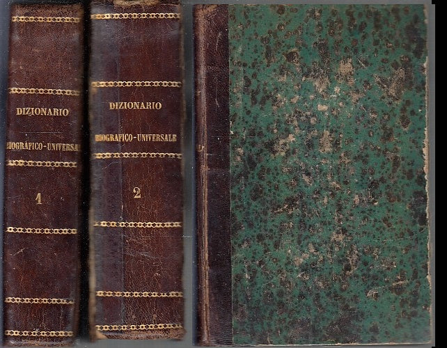 LZ- DIZIONARIO BIOGRAFICO UNIVERSALE 2 VOLL.- PREDARI- GUIGONI--- 1865- C- XFS70