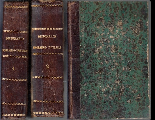 LZ- DIZIONARIO BIOGRAFICO UNIVERSALE 2 VOLL.- PREDARI- GUIGONI--- 1865- C- XFS70