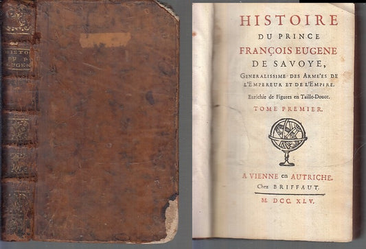 LH- HISTOIRE DU PRINCE FRANCOIS EUGENE SAVOYE I SETTECENTINA----- 1745- C- XFS71