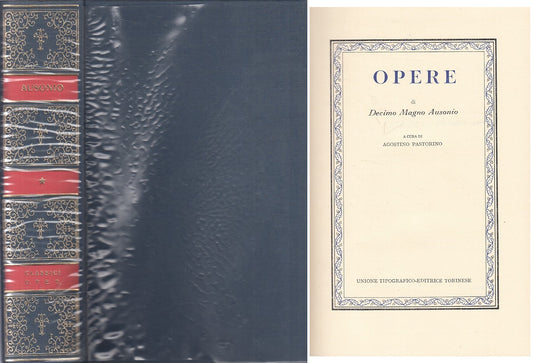 LN- OPERE - MAGNO AUSONIO - UTET - CLASSICI LATINI -- 1978 - CS - XFS