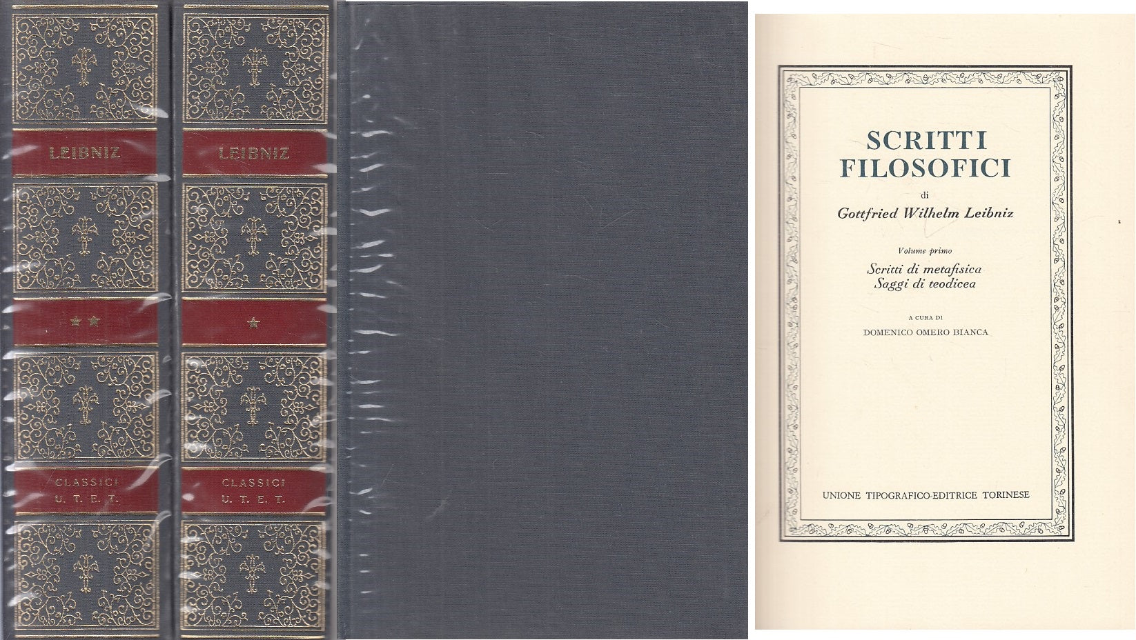 LS- SCRITTI FILOSOFICI 2 VOLL. - LEIBNIZ - UTET - CLASSICI -- 1979 - CS - XFS
