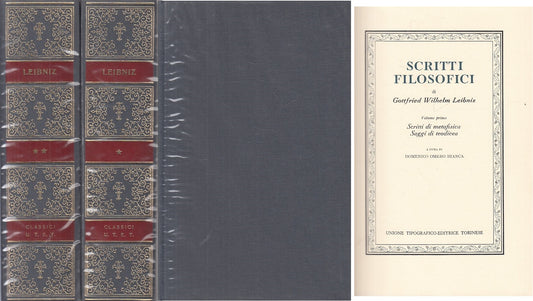 LS- SCRITTI FILOSOFICI 2 VOLL. - LEIBNIZ - UTET - CLASSICI -- 1979 - CS - XFS