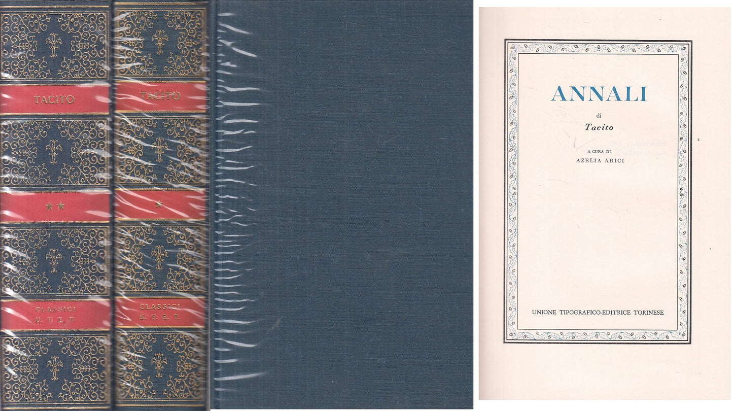 LN- ANNALI 2 VOLL. - TACITO - UTET - CLASSICI LATINI -- 1975 - CS - YFS583