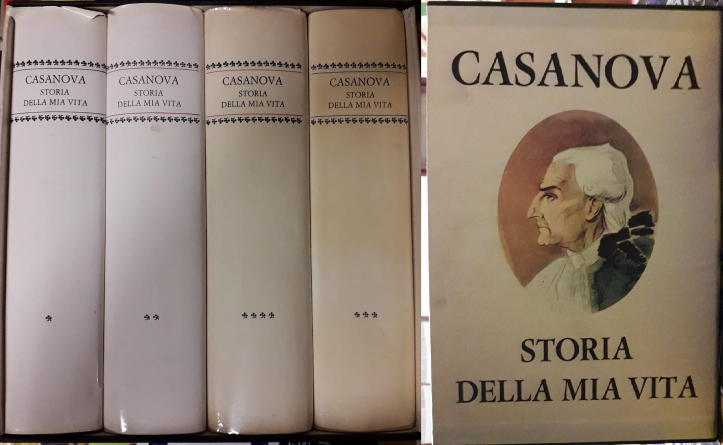 LS-CASANOVA STORIA DELLA MIA VITA COFANETTO 4 VOLUMI -- CASINI --- 1961- CS- YFS