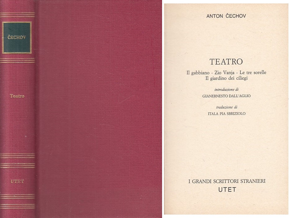 LN- TEATRO - ANTON CECHOV - UTET - GRANDI SCRITTORI -- 1982 - C - ZFS216