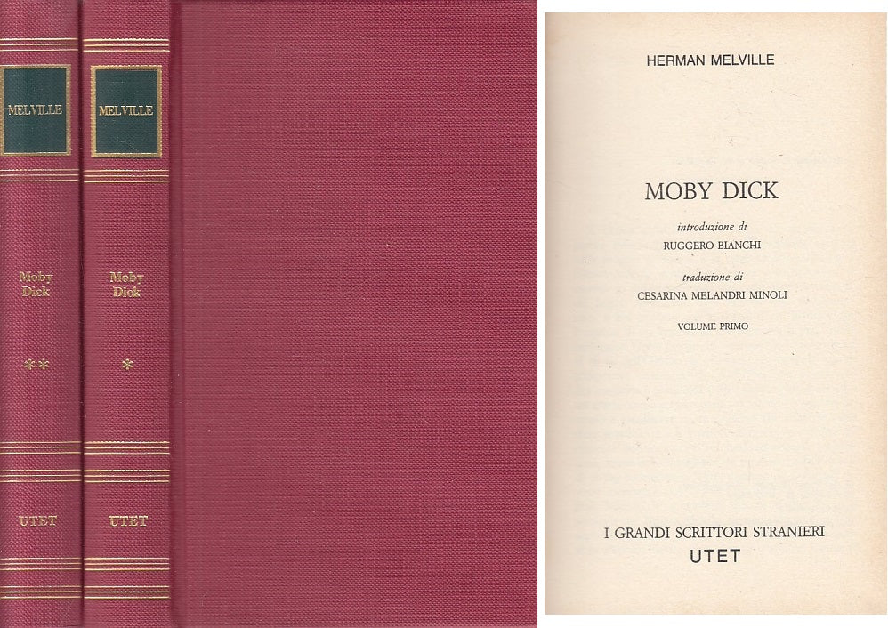 LN- MOBY DICK 2 VOLL. - MELVILLE - UTET - GRANDI SCRITTORI -- 1982 - C - ZFS216