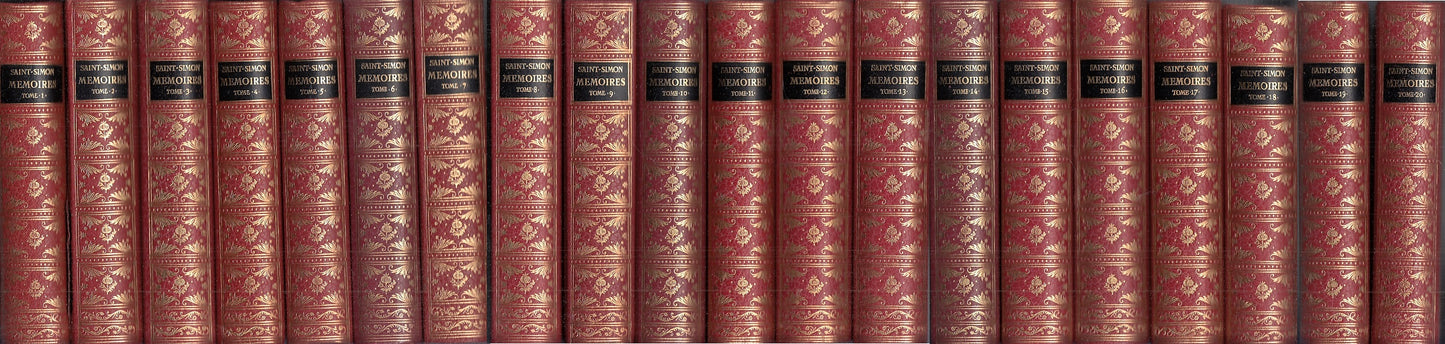 LN- MEMOIRES DE LOUIS DE SAINT SIMON VOLUMI 1/20 -- DE BONNOT --- 1965 - C - YFS