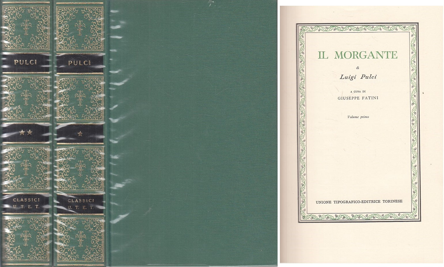 LN- IL MORGANTE 2 VOLL. - PULCI - UTET - CLASSICI ITALIANI -- 1984 - CS - ZFS464