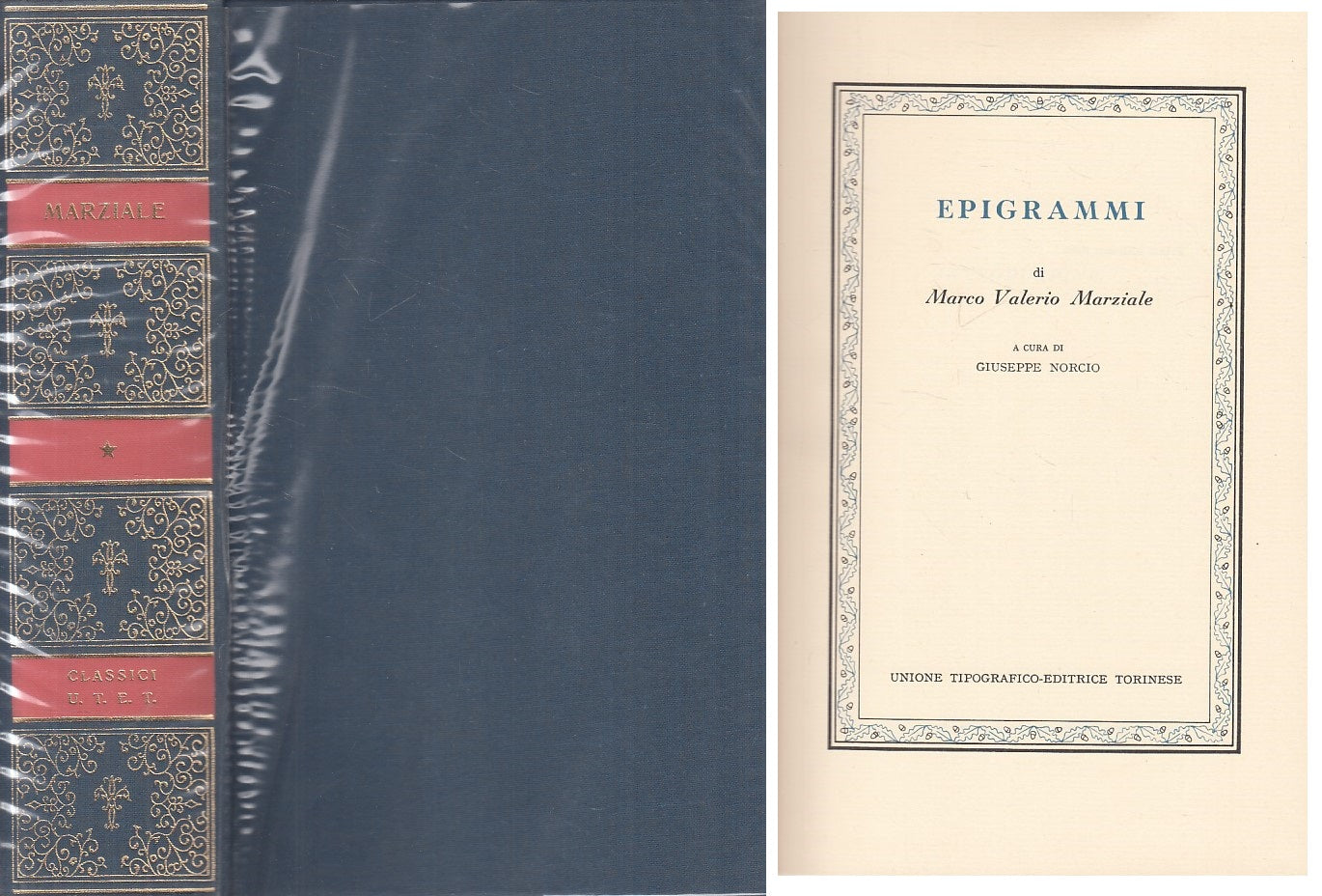 LN- EPIGRAMMI - MARZIALE - UTET - CLASSICI LATINI - 1a ED. - 1980 - CS - ZFS464