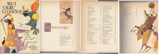 LB- MITI SAGHE E LEGGENDE ILLUSTRATO - PROVENSEN- MONDADORI --- 1970- CS- YFS718