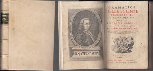 LH- GRAMMATICA DELLE SCIENZE FILOSOFICHE  SETTECENTINA- MARTIN---- 1753- -XFS91 