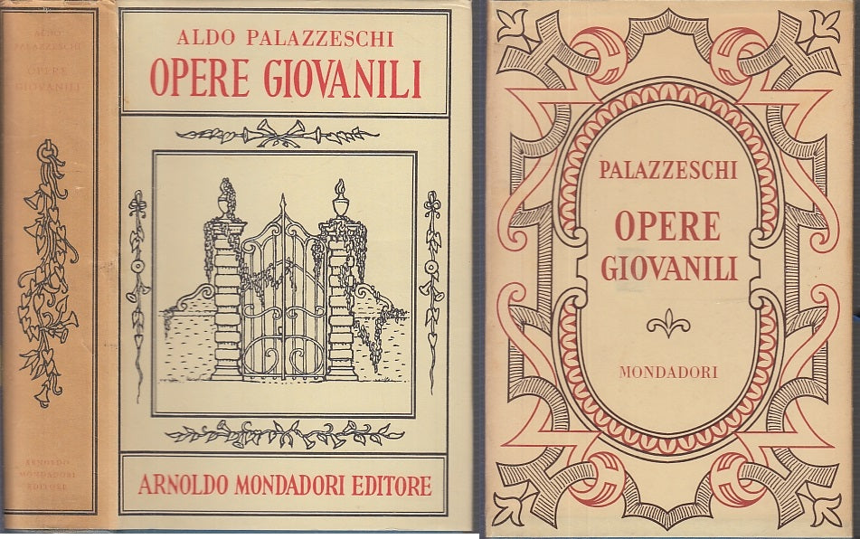 LN- OPERE GIOVANILI - ALDO PALAZZESCHI- MONDADORI- CLASSICI- 1a - 1958- CS-XFS24