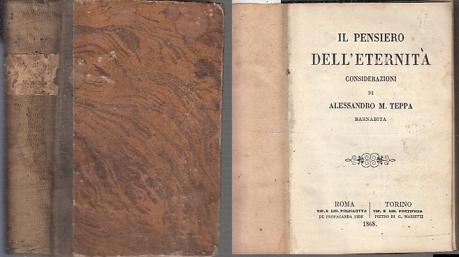 LN- IL PENSIERO DELL'ETERNITA' - ALESSANDRO TEPPA ---- 1868- C- XFS91
