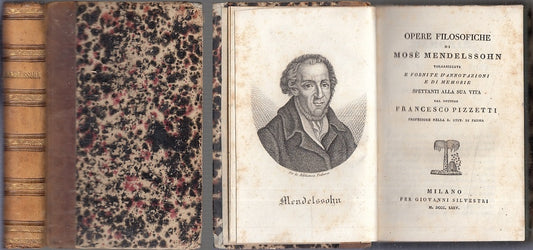 BIBLIOTECA SCELTA OPERE TEDESCHE FILOSOFICHE- MENDELSSOHN---- 1835- C- XFS91
