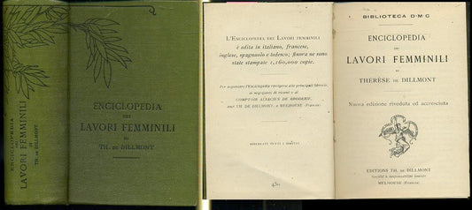 LZ- ENCICLOPEDIA DEI LAVORI FEMMINILI - DILLMONT - BIBL. DMC --- 1920 - C- XFS87