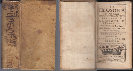 LH- LA FILOSOFIA MORALE SEICENTINA - ARISTOTELE - PRODOCIMO--- 1679 - C - XFS10