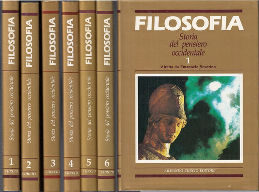 LS- FILOSOFIA STORIA PENSIERO OCCIDENTALE 1/6 - SEVERINO- CURCIO--- 1988- CS-YFS