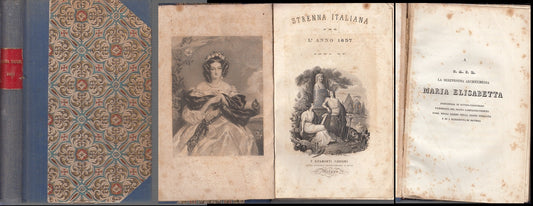 LH- STRENNA ITALIANA ANNO MARIA ELISABETTA-- RIPAMONTI CARPANO--- 1837- C- XFS88