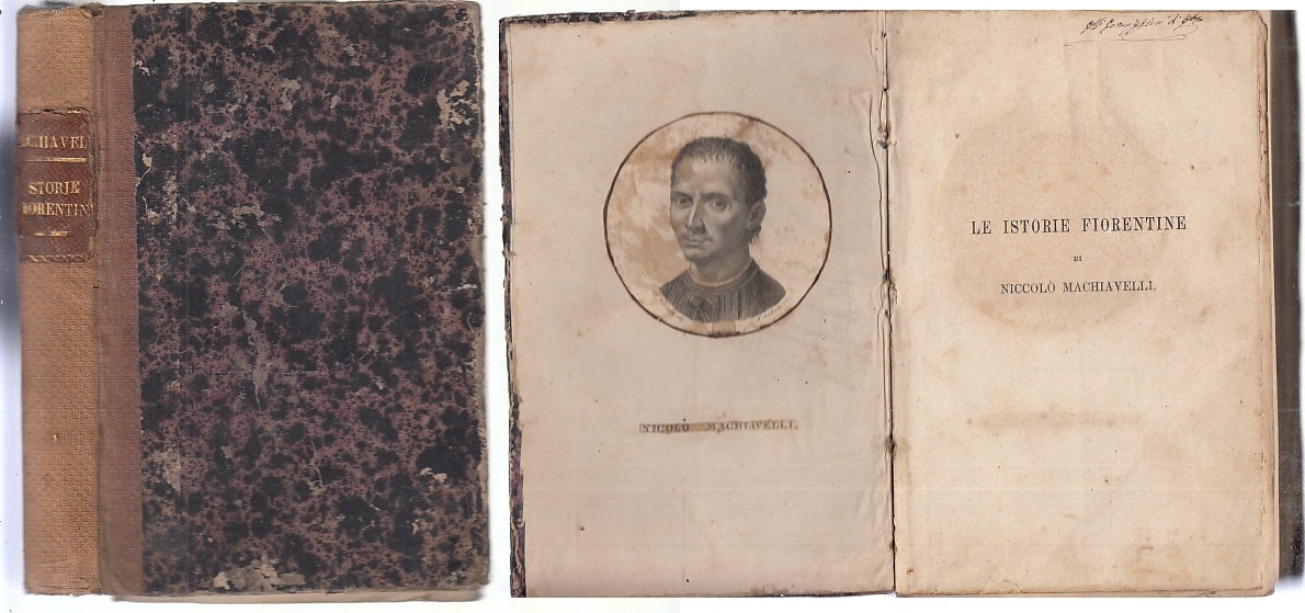 LN- LE ISTORIE FIORENTINE - NICCOLO' MACHIAVELLI - BARBERA --- 1869 - C - XFS88