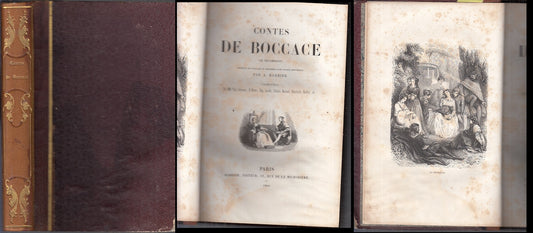 LH- LE DECAMERON ILLUSTRATO DECAMERONE - CONTES DE BOCCACE ---- 1846 - C - XFS89