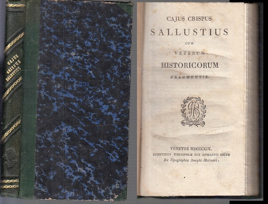 LH- SALLUSTIUS CUM VETERUM HISTORICUM - CAJUS CRISPUS ---- 180 8- C - XFS89